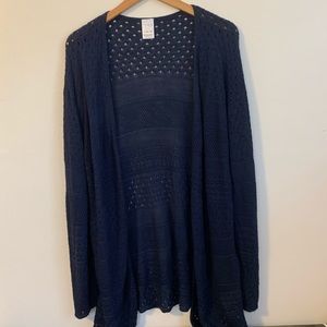 Navy blue long sweater